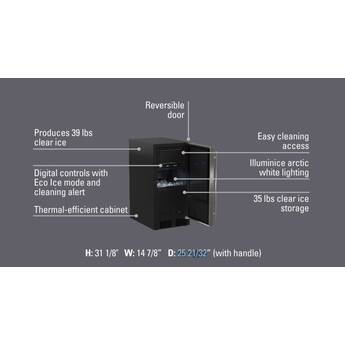 Marvel MACP215SS01B 15 Inch Built-In Ice Maker — thumbnail 5